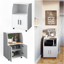Vicco Carrello cucina Elio, Bianco, 55 x 83.8 cm