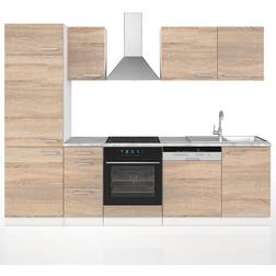 VICCO Mueble de cocina Optima, Sonoma, 270 cm sin encimera