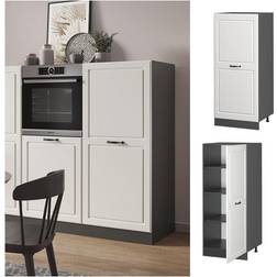 Vicco Oven Cabinet Kitchen R-Line 60 cm Cottage - White/Anthracite