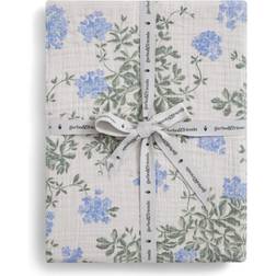 Garbo&Friends Plumbago Muslin Fitted Sheet 60 x 120 x 20 cm