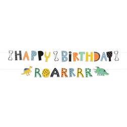 Folat 1 Guirlande Lettre Happy Birthday Dino Roars