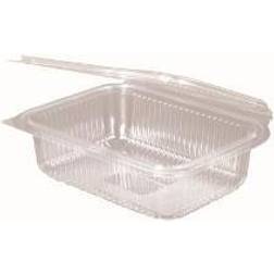 Plastbæger Hængslet låg 750 ml 400 stk Firkantet 188x143x52 mm Bionedbrydelig