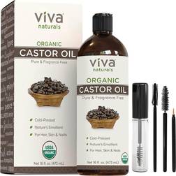 Viva Naturals 100% Pure Organic Castor Oil 473ml