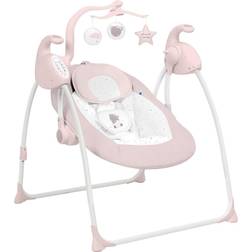 Kikkaboo Babywippe Alanni elektrisch, Schwingfunktion, Spielbogen, Musikpanel rosa