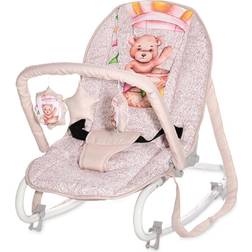 Lorelli Babywippe Eliza Spielbogen, verstellbar, Tragegriffe, Schwingeffekt beige Bär