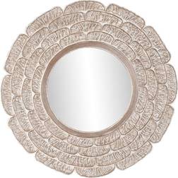 Dkd Home Decor 90 Crystal Natural White Mango Wall Mirror