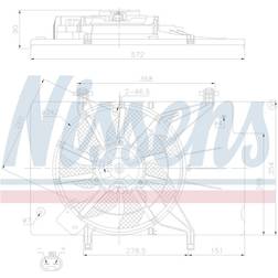 NISSENS 85768 Radiator Ventilator Motor Ventilator