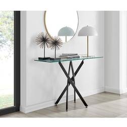 Leonardo Black Leg Console Table