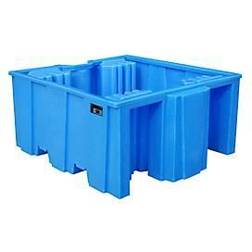 Bauer PE-Auffangwanne Typ WP, mit Auflagefläche, IBC & 200 l Fässer, Variante WP 1/11