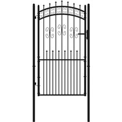 vidaXL 103 225 Fence Gate with Spear Top