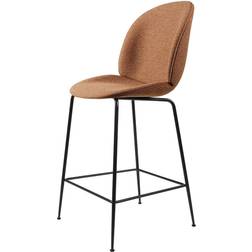 GUBI Beetle Fully Upholstered Around Bouclé 032-Black Tabouret de bar