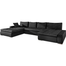 Scandinavian Choice MIRJAN24 Wohnlandschaft Schwarz Hochglanz Sofa