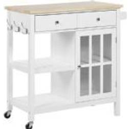 Beliani Kitchen Prep Cart Trolley Table