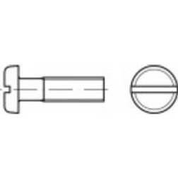 Toolcraft 104494 Flachkopfschrauben M3 Schlitz DIN