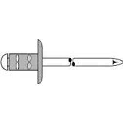 Mehrbereichs-Blindniet Alu/Stahl Großkopf 4,8x25mm GESIPA