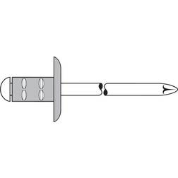 Mehrbereichs-Blindniet Alu/Stahl Großkopf 4,8x17mm GESIPA