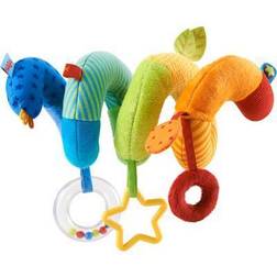 Haba Rainbow Activity Spiral Plush Toy for Car Seat or Stroller with Dangling Elements MichaelsÂ Multicolor One Size