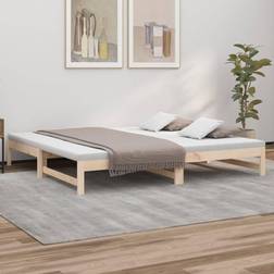 vidaXL Cama Extraíble Madera Maciza De Pino 2x(100x200) cm Sofá