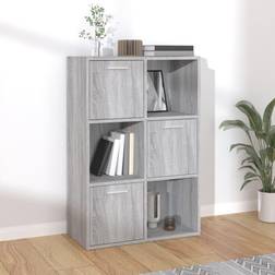 vidaXL Mueble De Almacenaje Gris 60x29.5x90 cm Armario