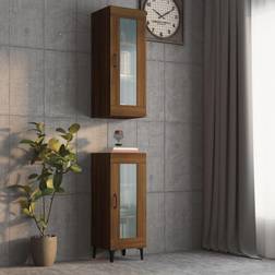 vidaXL Brown oak Hanging Wall Cabinet