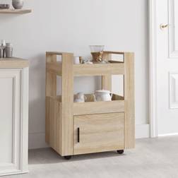 vidaXL køkkenvogn 60x45x80 konstrueret Rullebord