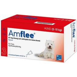 TAD Pharma Amflee Dogs Spot-On Soluzione Per Cani 3 Pipette 0,67 ml 2-10 kg