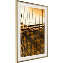 Artgeist Tavla Steel and Glass Yellow Poster