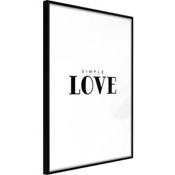 Artgeist Tavla - Simple Love 20x30 Poster