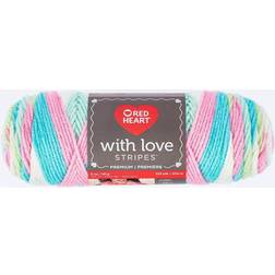 Red Heart With Love Yarn, Stripe Candy Stripe