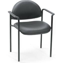 Boss Office Products Vinyl Modern Stacking Kitchen Chair