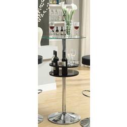 Round Tempered Bar Table