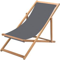 WOHNWOHL® Holz-Liegestuhl •