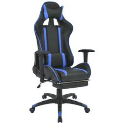 vidaXL Racing Reclinable Azul 126-136 x 70 x 71 cm Silla de oficina