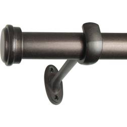 Decopolitan End Cap Single Rod Set 18 to 36-Inch Toasted Copper