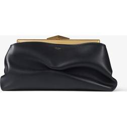 Jimmy Choo Diamond Frame clutch black_gold One size