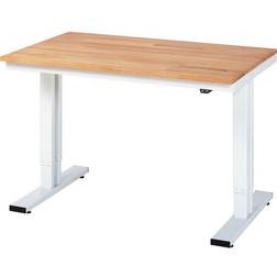 Rau Table de travail adlatus 150 réglable en hauteur électriquement Plateau en hêtre massif 1250 mm x 800 mm