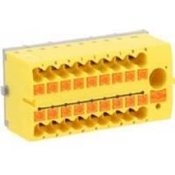 Phoenix Contact PTFIX 6/18X2,5-NS35 YE Verteilerblock, 690 V, 24 A, Querschnitt 0,14 mm²-4 mm²