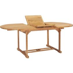 vidaXL Ausziehbarer Gartentisch 150-200 Massivholz