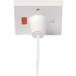 Pull Cord Switch 45A Double Pole Click Scolmore