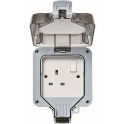 1 Gang IP66 13A Socket Zink