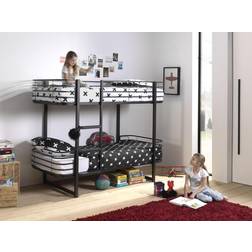 Vipack Oscar Bunk Beds 90x200 Negro Litera