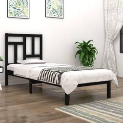 vidaXL Bed Frame Black Sängram