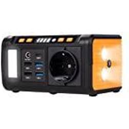 Technaxx TX-205 Powerstation 20 Ah Power Delivery 2.0, Quick Charge 3.0 Li-Ion Svart/orange Friluftsliv