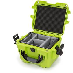 Nanuk 908 Case with Padded Dividers, Lime