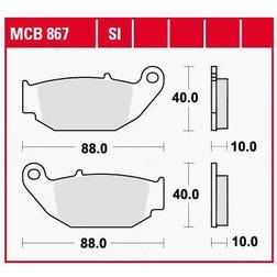 TRW Brake Pad Sinter Offroad MCB867SI