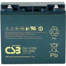 CSB Battery EVX 12200 Blybatteri 12 V 20 Ah