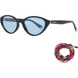 Polaroid 6109/S ladies cat-eye sunglasses black/blue