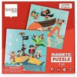 Scratch Reise-Magnetpuzzle Piraten 20 Teile