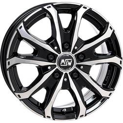 MSW 48 Van Black Polished Wheel 6.5 x 16