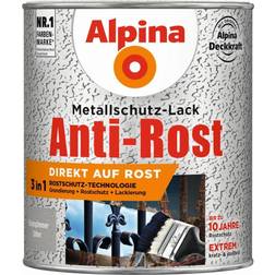 Alpina Metallschutz-Lack Eisenglimmer Silber 0.75L